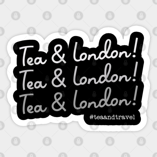 Tea and London - Travel Sticker by Zedeldesign